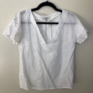 Madewell flower blouse